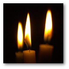 Research | Pic: Luminous candle flames